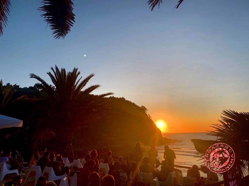 Vista del chiringu Ipanema