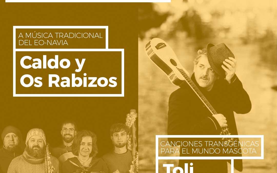 La bandina del Eo-Navia Caldo y Os Rabizos y el cantautor Toli Morilla cierran la edición 2021 de Amosando