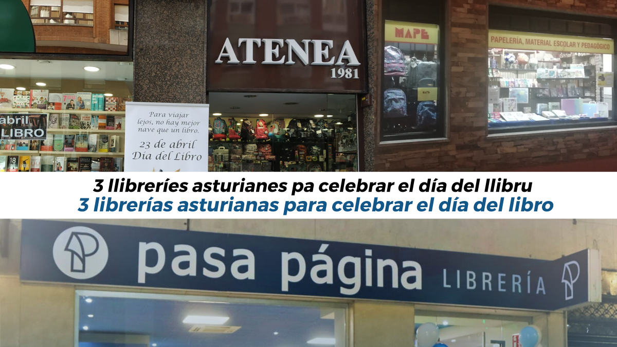 Celebra el Día del Libro con librerías asturianas