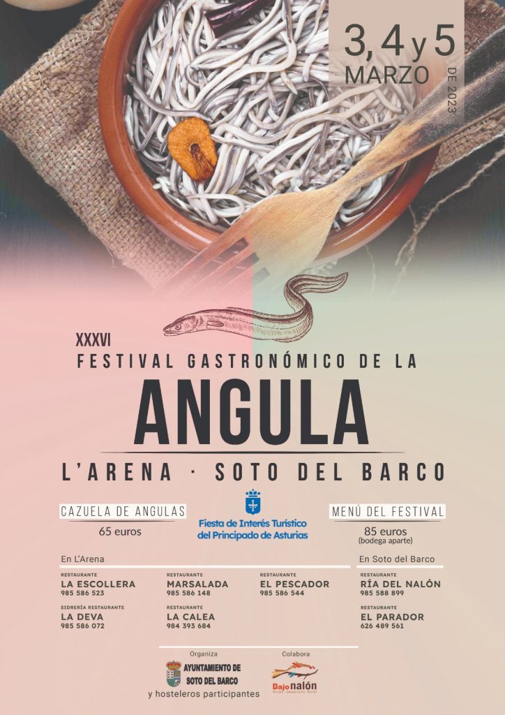Cartel de las XXXVI Festival Gastronómico de la Angula