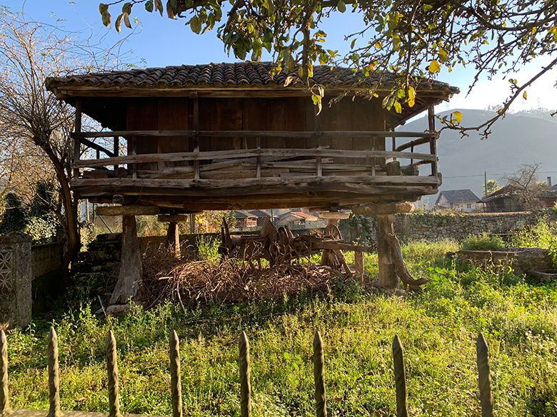 Güeñu, el pueblo de los hórreos centenarios