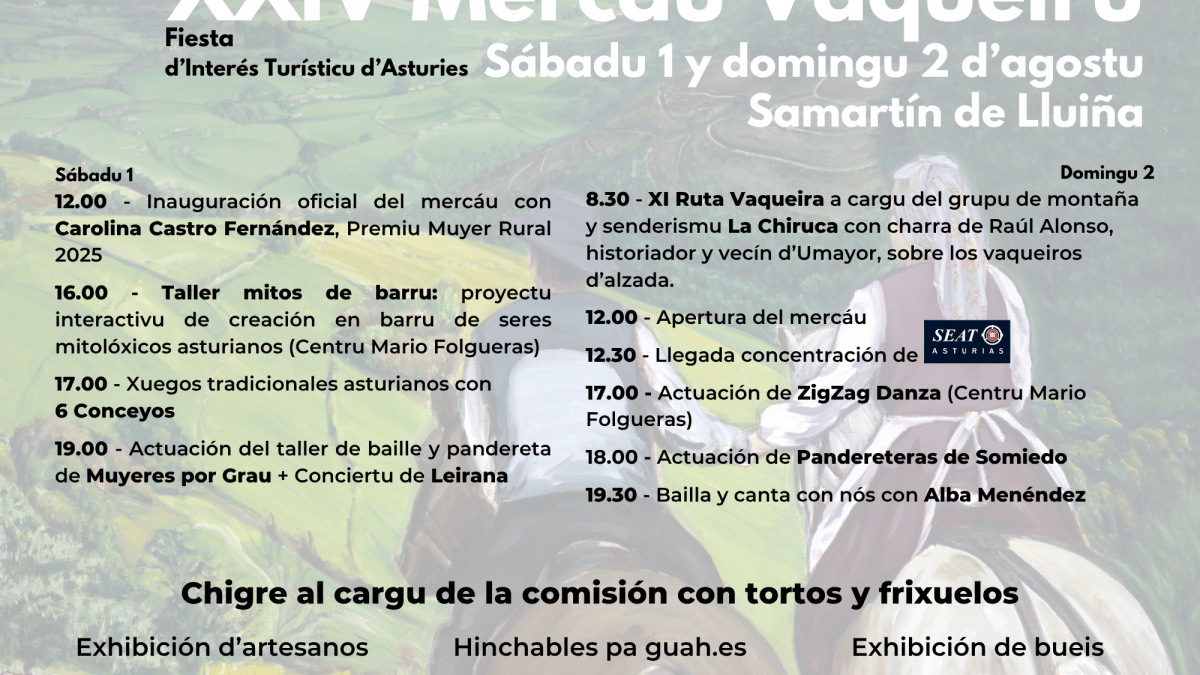 El Mercáu Vaqueiru vuelve a Samartín de Lluiña con dos días dedicados a la cultura vaqueira  