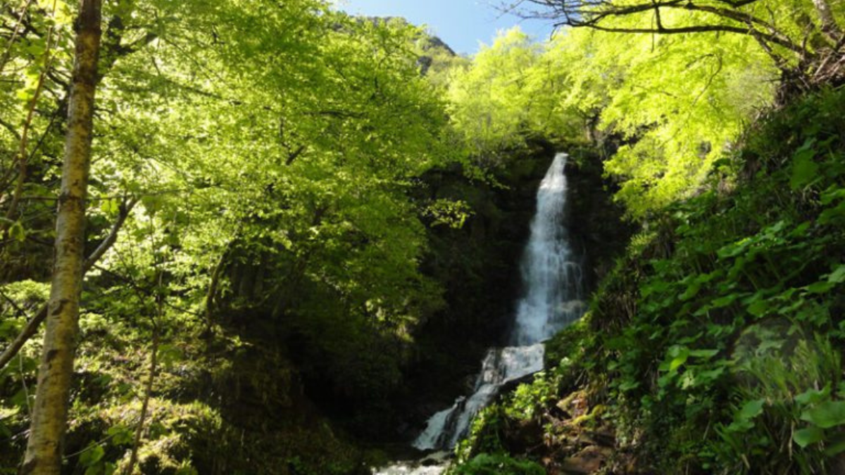 La cascada del Xiblu, uno de los espacios más espectaculares de Asturies